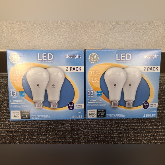 GE Other - GE LED Daylight 100W Replacement Light Bulbs 2-Pack